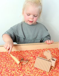 Roof with chimney and Sint and Piet plugs