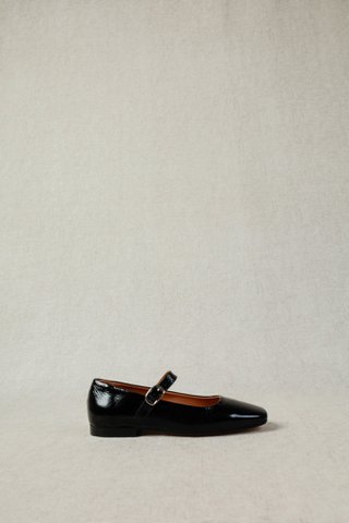 YOTA BLACK – Mary Jane flats van lakleer