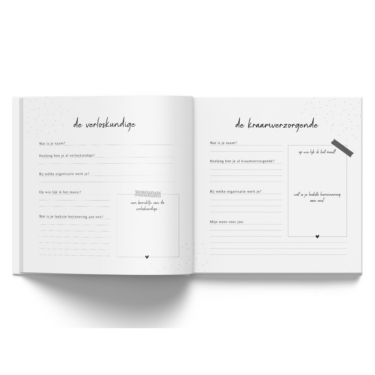 Fyllbooks My maternity visit book - Linen Taupe