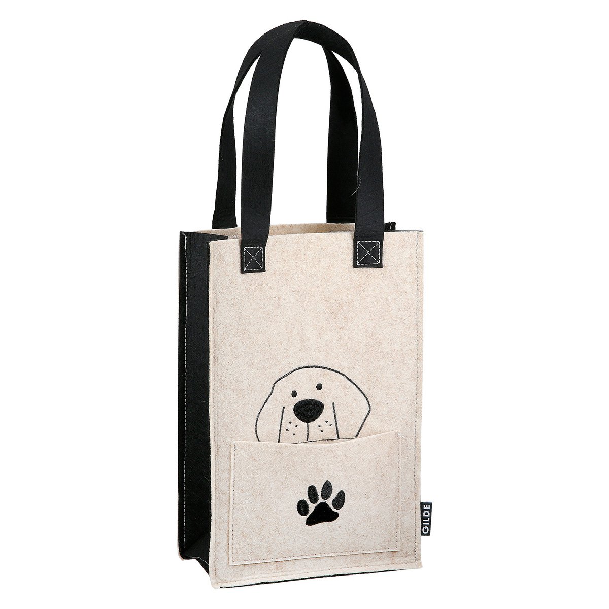 Cadeauzakje hondenbende 2 assorti, hoogte 30 cm