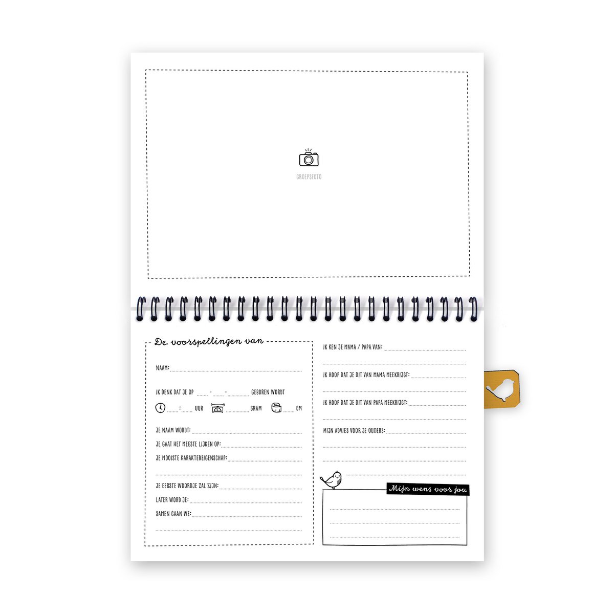 My baby shower fill-in book A5