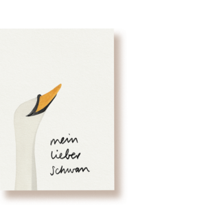 My dear swan | postcard