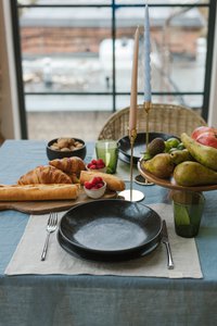 Natural Melange linen placemat