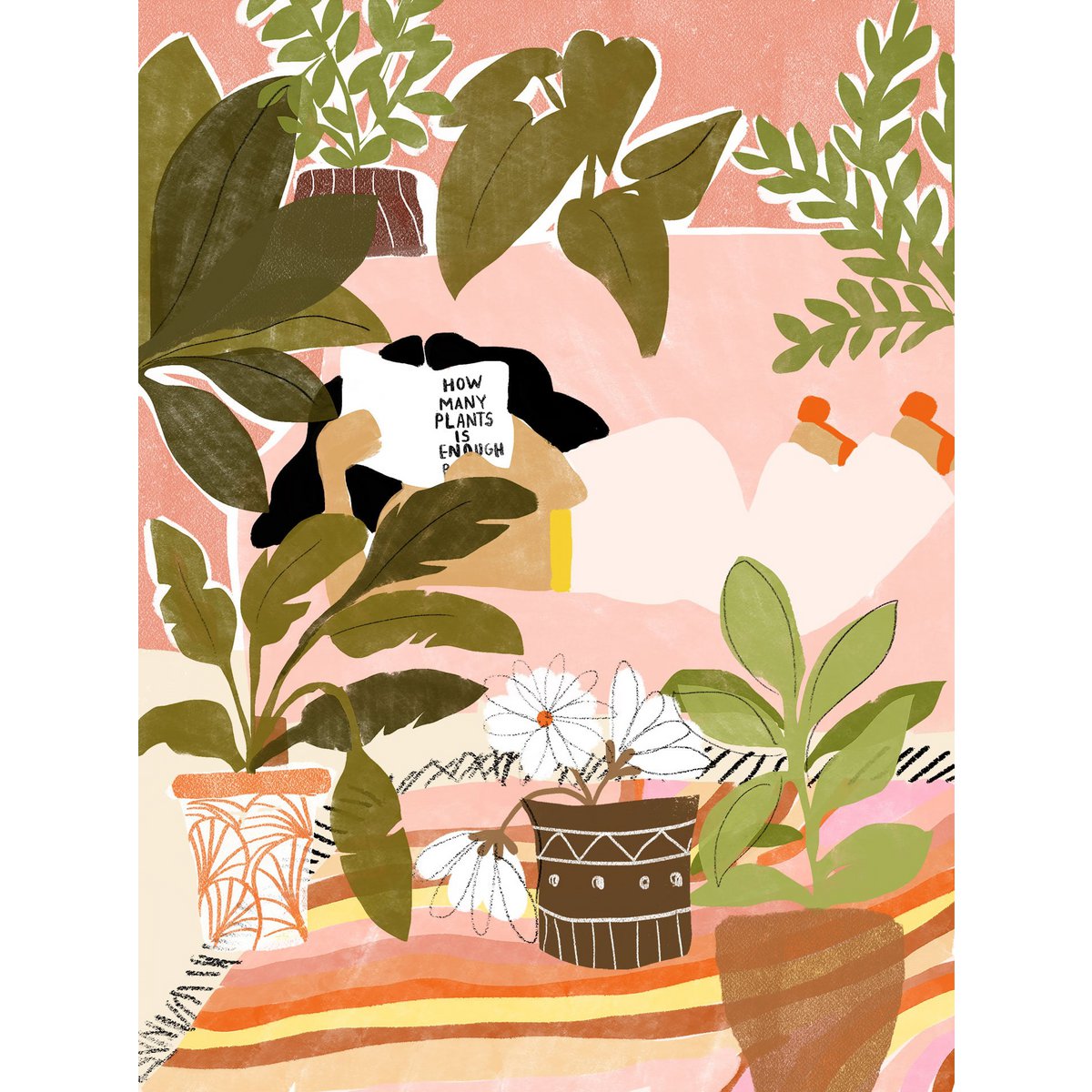 Nunca suficientes plantas - Lámina artística