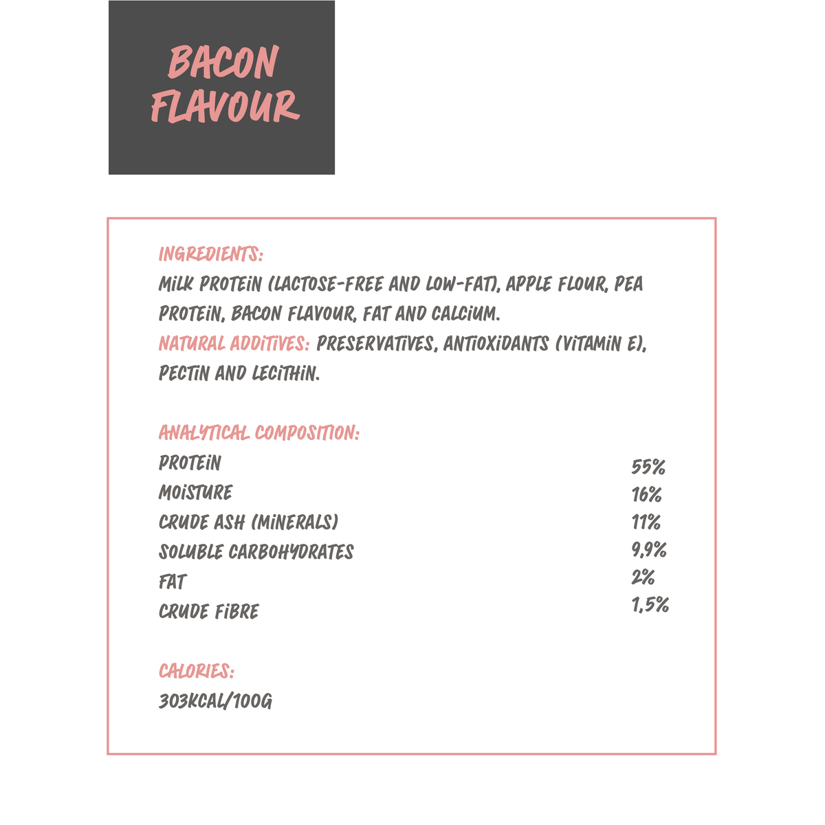 Dog treats Cheese & Ham/Bacon chew (BOX)