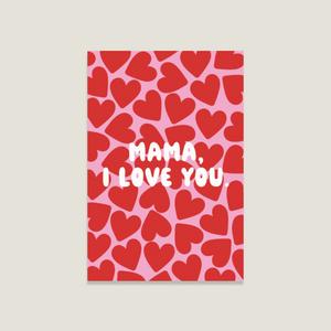 Postcarte 'mom, and love you'