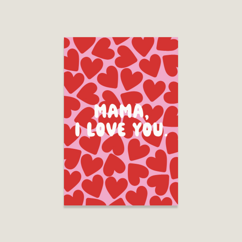 Postcarte 'mamma e ti amo'