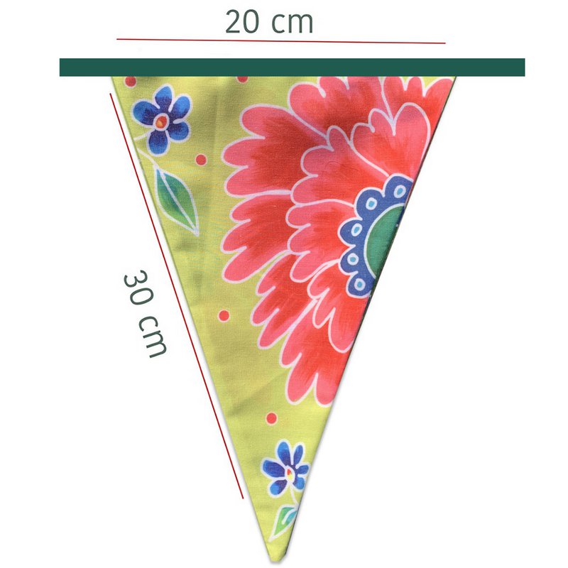 Stof Garland Flowers XL - Fabric Flags - Party Garland