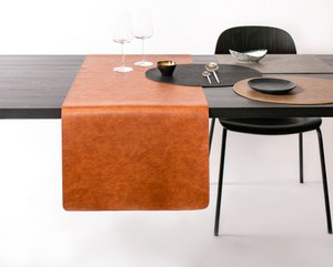 Table runner TROJA - Vegan leather - 45x145 cm