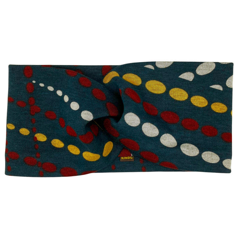 Bandeau Bandeau Points Bleus Ponte Jersey Fabriqué à Vienne
