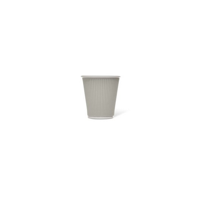 Tasse en porcelaine LAP 180ml avec silicone. grip nervure L. Gris Gris