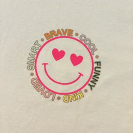 Camiseta Smiley - Rosa neón