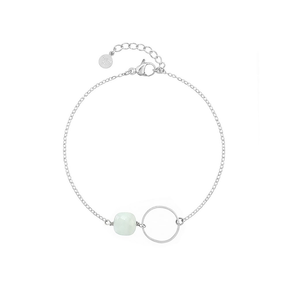 Kettenarmband mit Ring – Amazonit