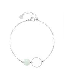Kettenarmband mit Ring – Amazonit