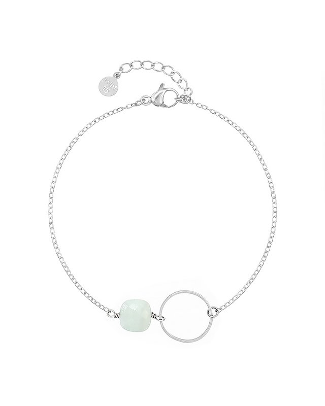 Kettenarmband mit Ring – Amazonit