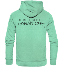 Urban chic: felpa con cappuccio organica