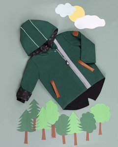 Kinder Softshell Jacke grün