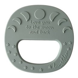 Moon Bijtring, leo en lea, Tandjesrammelaar, 4 verschillende kleuren