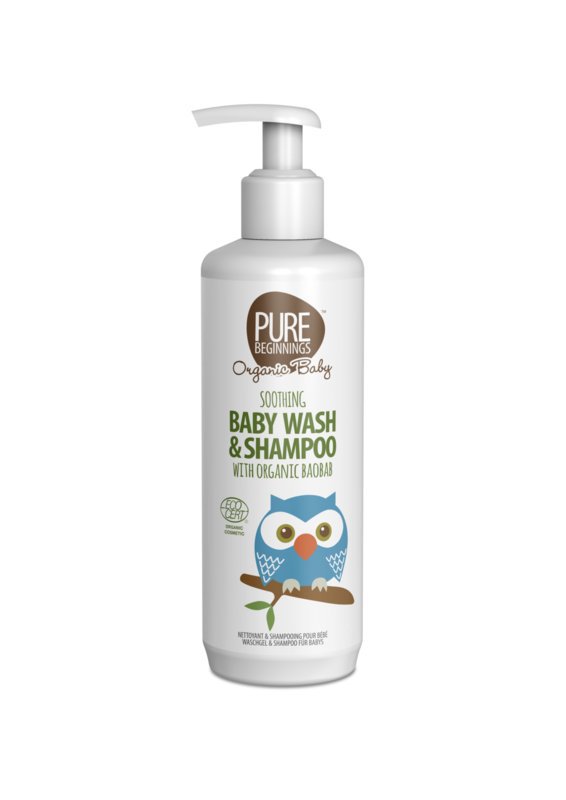 Detergente e shampoo lenitivo per bambini con Boabab biologico