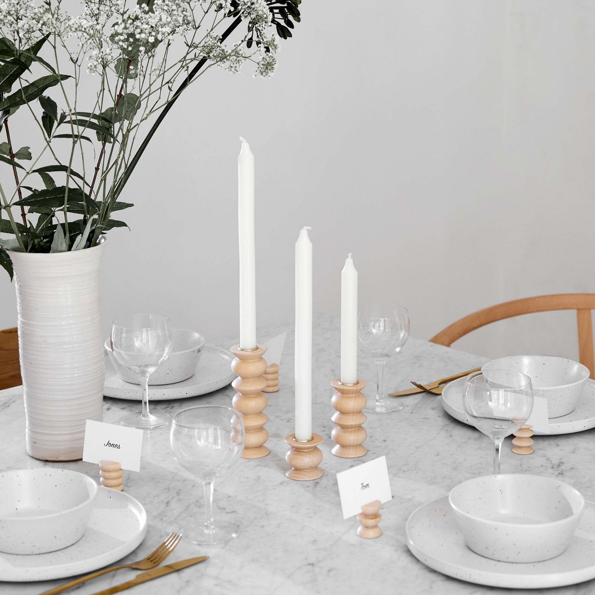 Candelabro Madera Totem - Corto Nº 5