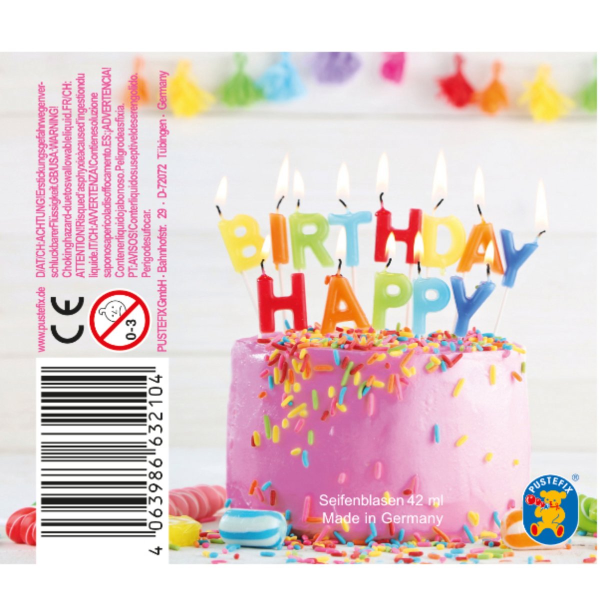 PUSTEFIX Kleinpackung Geburtstag Torte