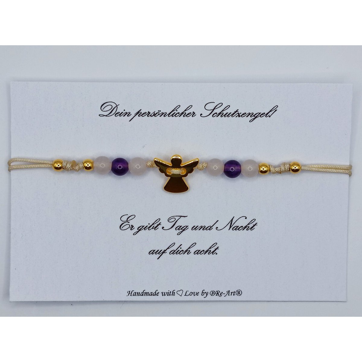 Guardian Edelsteen Armband met Macramé