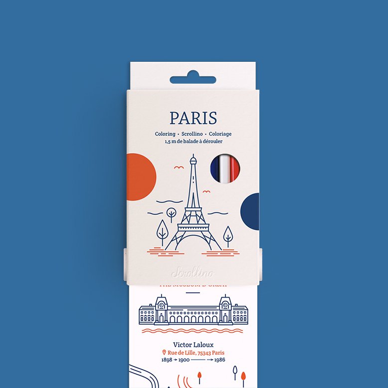 Toeristische cadeaugids - Scrollino PARIS Kleurplaten