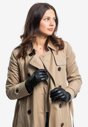 JESS – Ziegenlederhandschuhe mit Kaschmir Wolle Fütterung - Touchfunktion