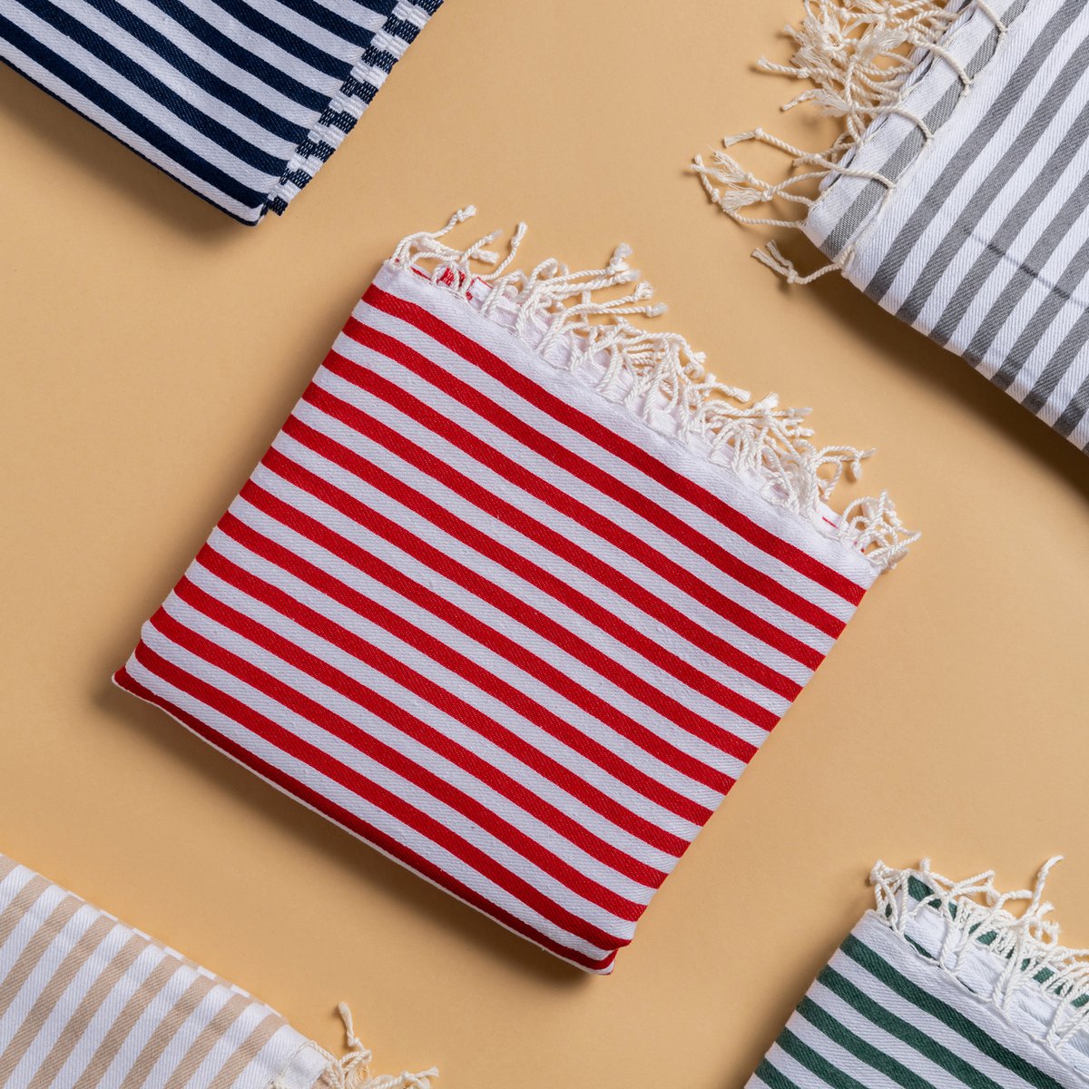 100 x Striped Towel Set 🥳 Bestseller