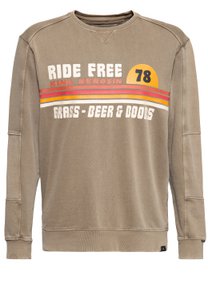 Pullover Acidwashed «Ride Grass Boobs»