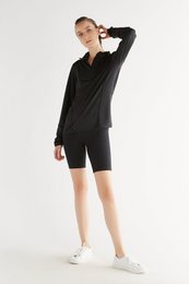 T9010-01 | Unisex troyer met lange mouwen - zwart