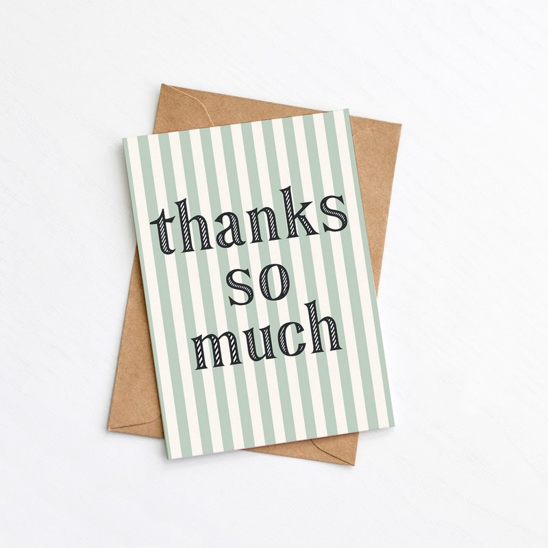 Muchas gracias tarjeta | Tarjeta de saludos de agradecimiento