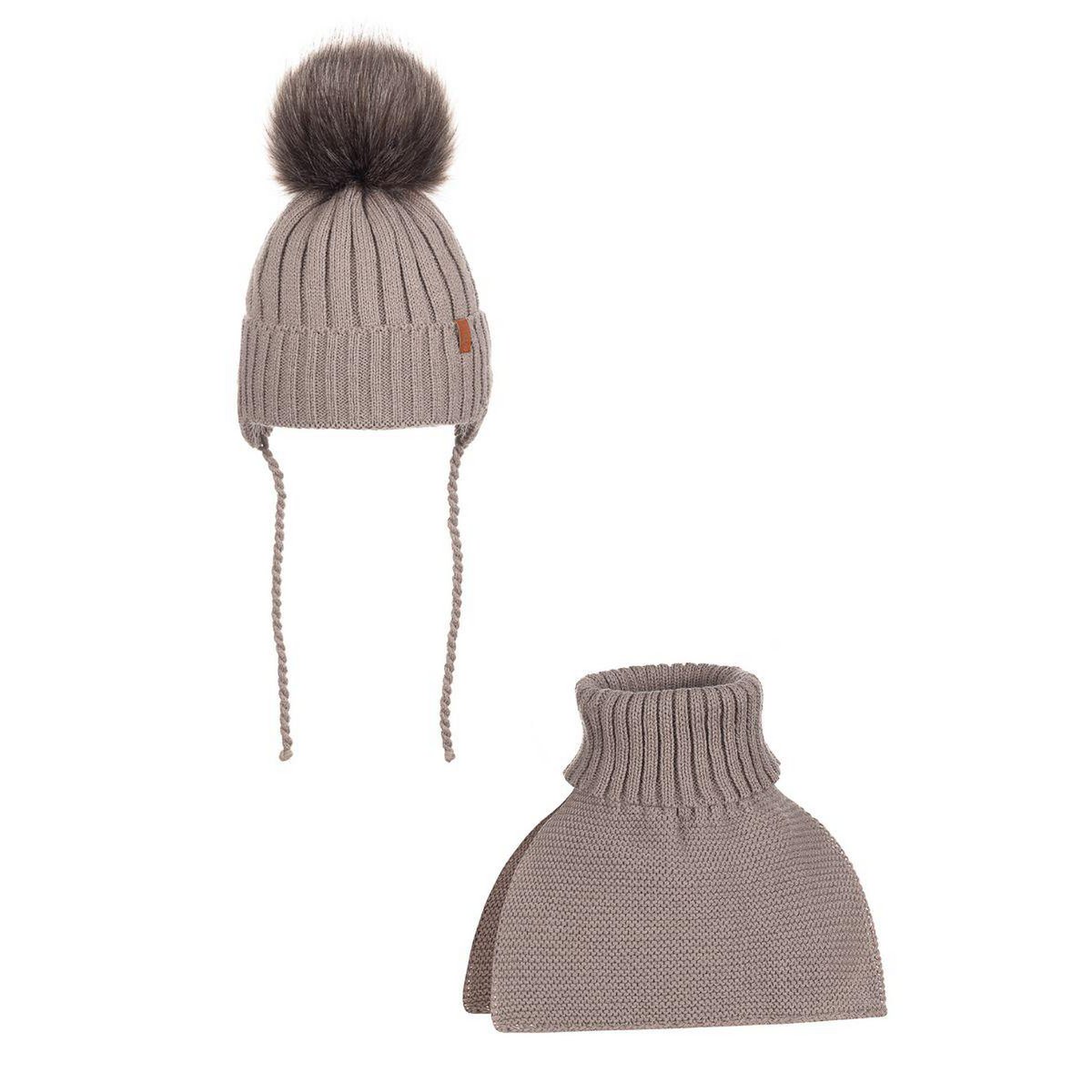 Bonnet col roulé AURELIO pour tout-petit - BEIGE