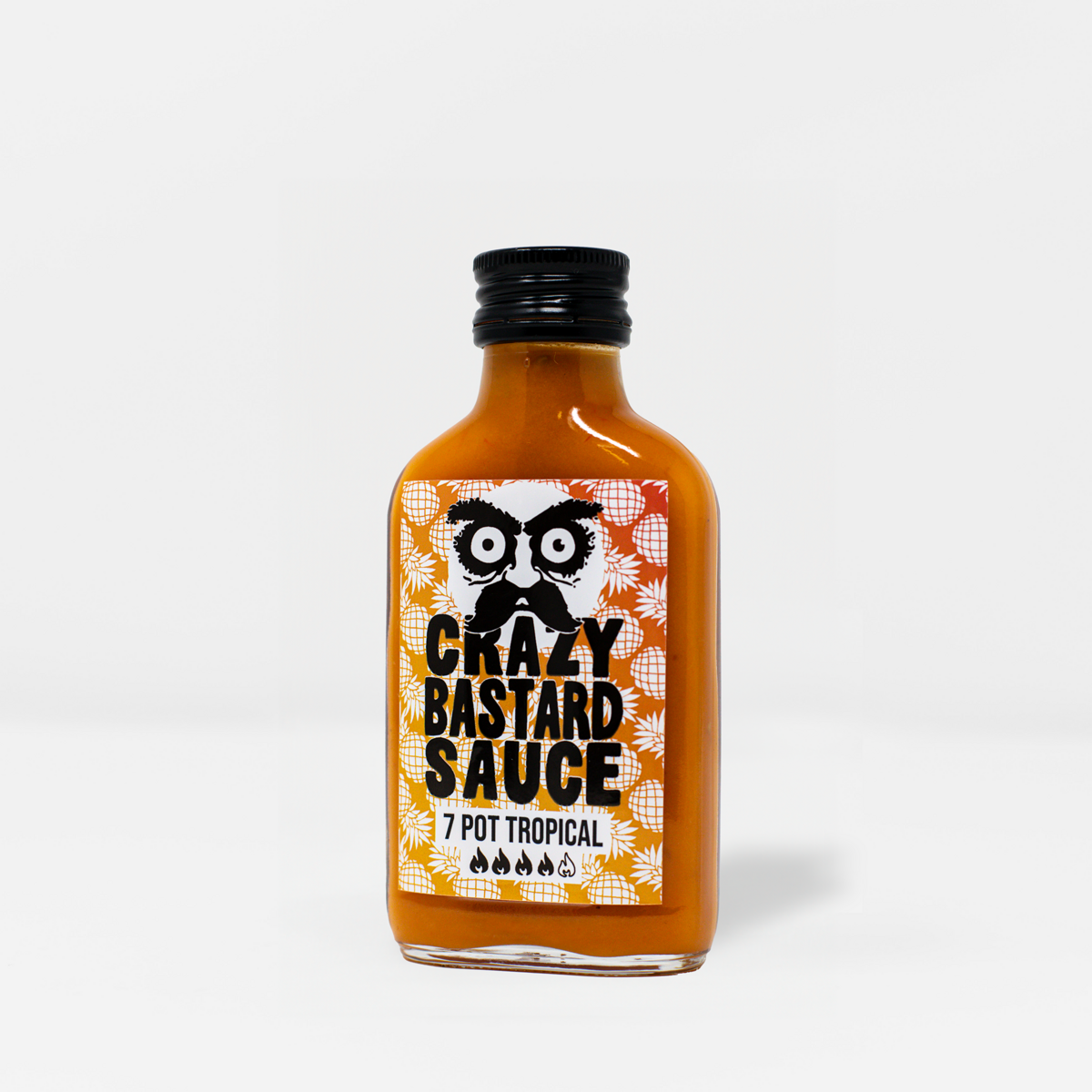 Salsa piccante Crazy Bastard - 7 vasetti tropicali da 100 ml
