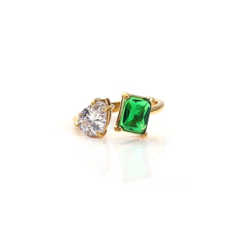 Helena - Pæreformet forlovelsesring vintage