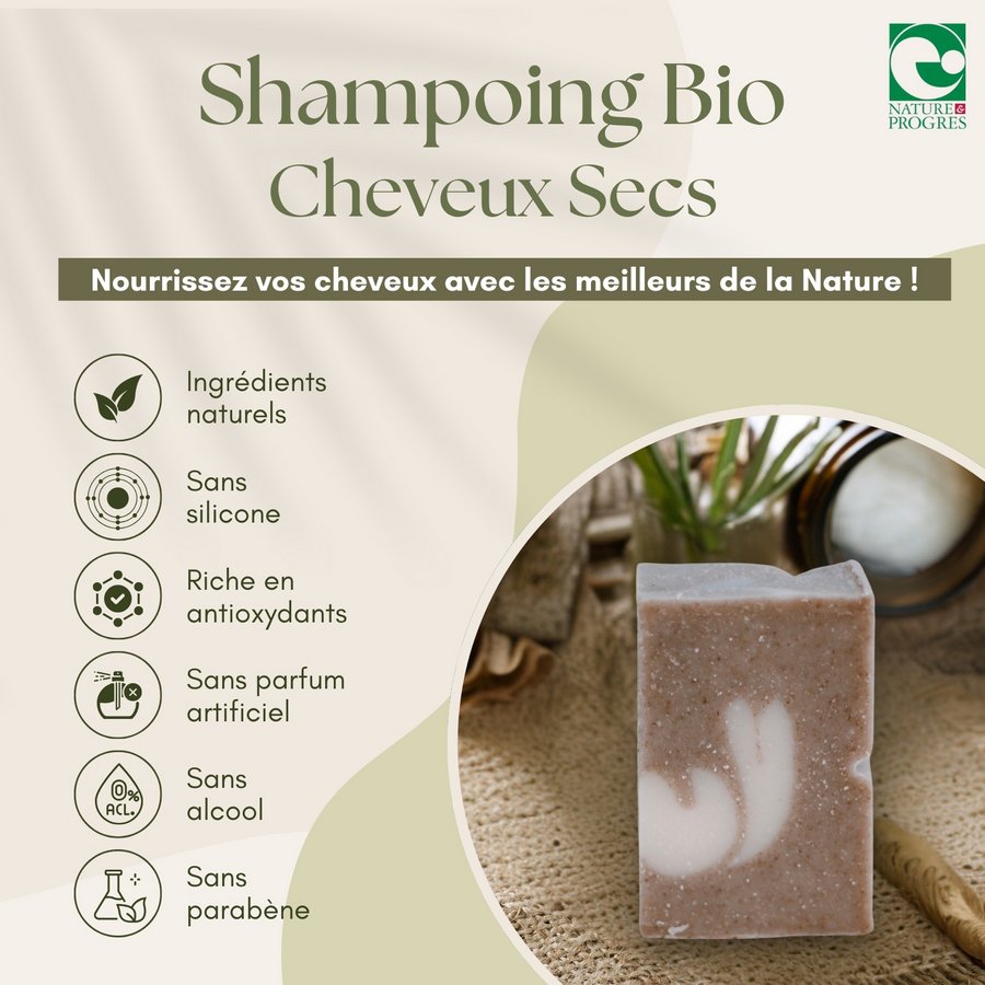Organic Shampoo for Dry Hair Intensely Nourishes and Repairs Hydration and Softness for Damaged Hair