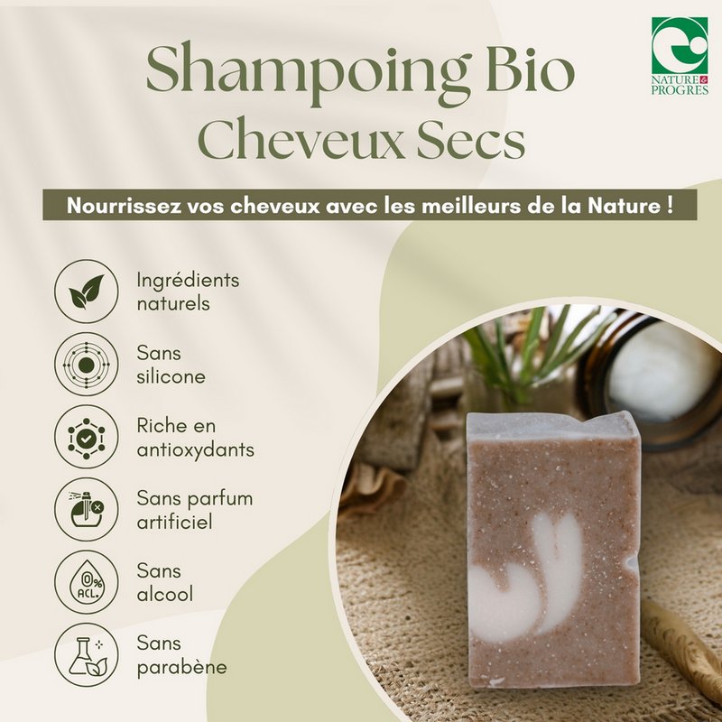 Organic Shampoo for Dry Hair Intensely Nourishes and Repairs Hydration and Softness for Damaged Hair