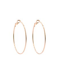 Classic Hoops - 50 mm - Rose Gold