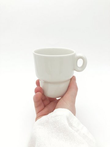 Crucis Tasse 180ml ø:7,5cm d:9,5cm h:8,5cm Handgemachtes Porzellan