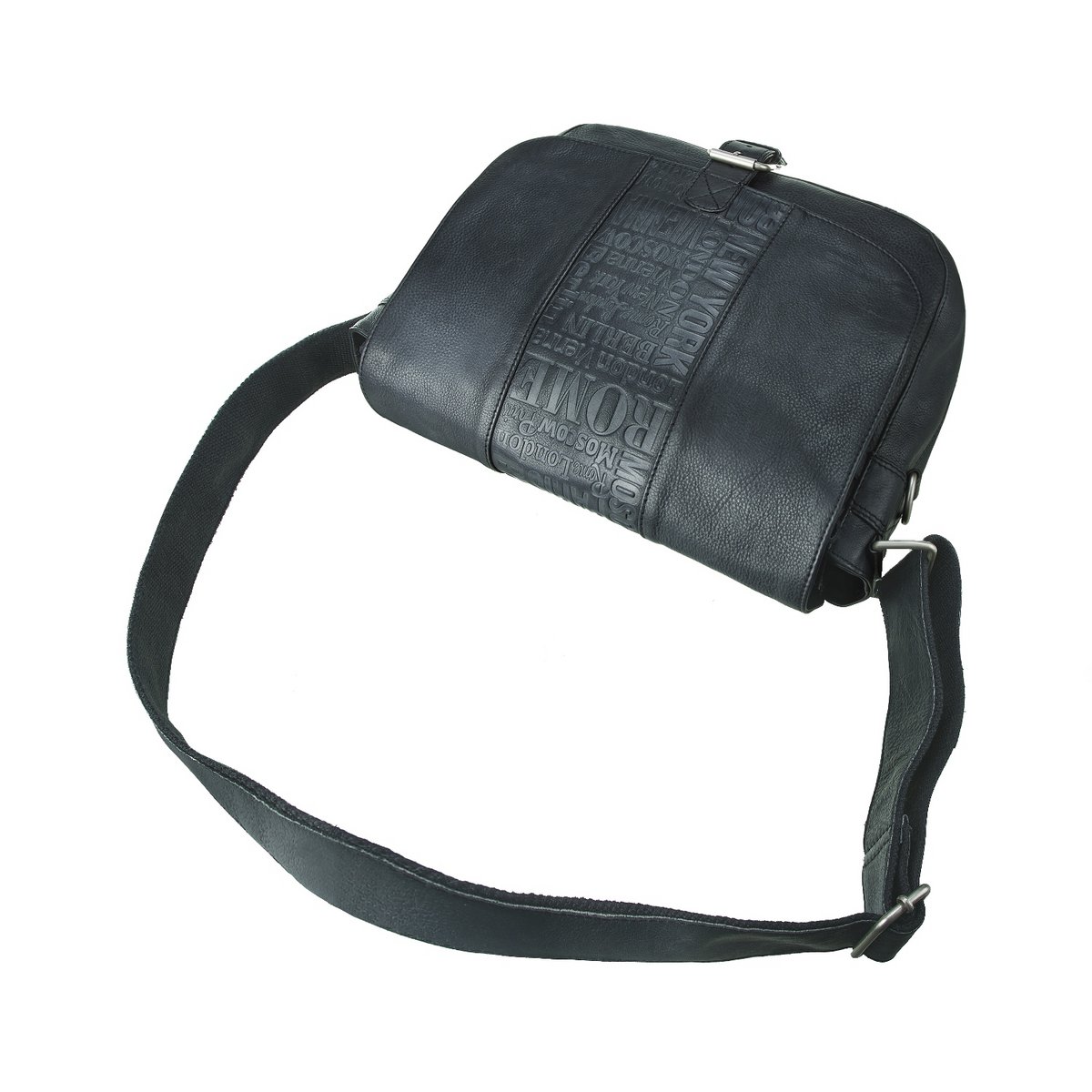 Vijfentwintig messenger -tas Antigo City Black *Eén tas twee stijlen *