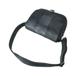 Venticinque sacca a tracolla Antigo City Black *Una borsa due stili *