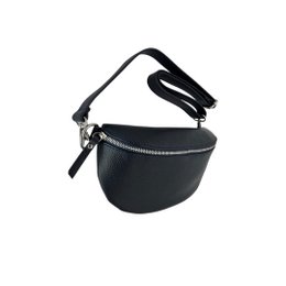 MARSUPIO LINA IN PELLE GRANATA 25CM BLU MARINO