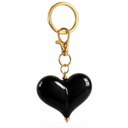 Ronde sleutelhanger met hart