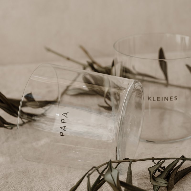 Trinkglas im 2er Set Papa & Kleines (VE = 4 Sets)
