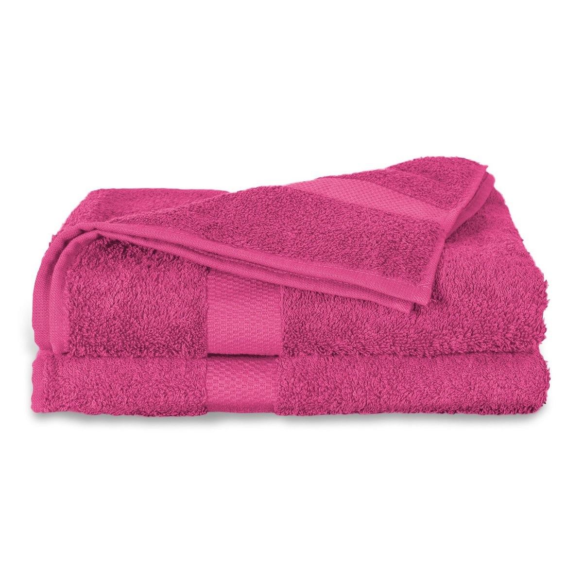 100% Katoenen Handdoeken Fuchsia