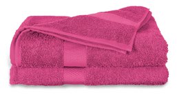 Fuchsia håndklæder i 100% bomuld