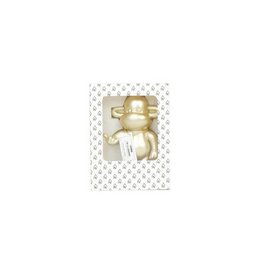 Ornament - Hæng Monkey Figurin 'The Legend' - Polyresin - Gold - 11x7x19cm