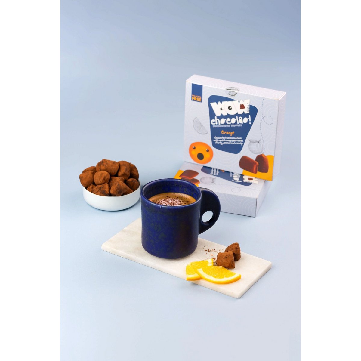 Trufas de Chocolate con Piel de Naranja Confitadas Caja XL 250g | Chocolate Cítrico