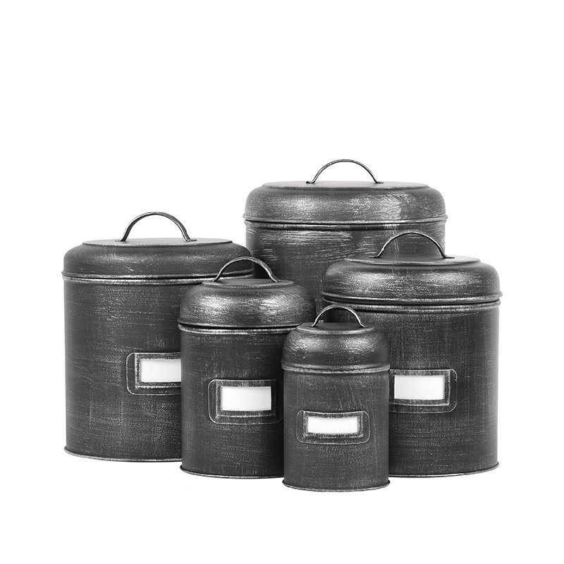 Hazer Opbevaringsboks - Antik Sort - Metal - S 10 x 15 x 10 cm