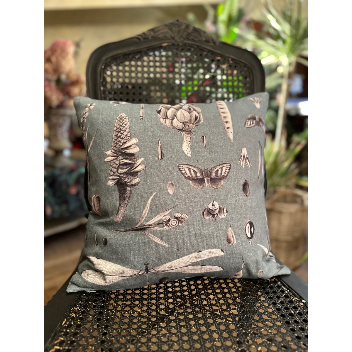 Pillowcase 45x45cm, 100% cotton | Seeds Aqua